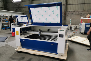 150W 300W 1300×900mm Hybrid CO2 Laser Cutter Laser Cutting Machine for Metal And Non-Metal with 1.3 Million CCD, Rotary Attachment, Lifting Workbench